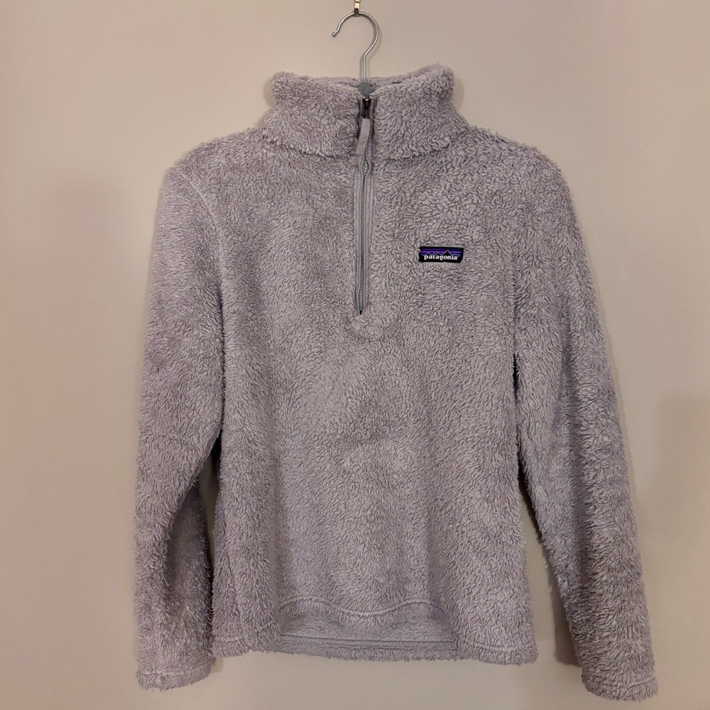 Patagonia Women's Los Gatos 1/4-Zip Fleece Salt Grey size small
